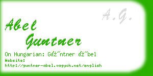 abel guntner business card